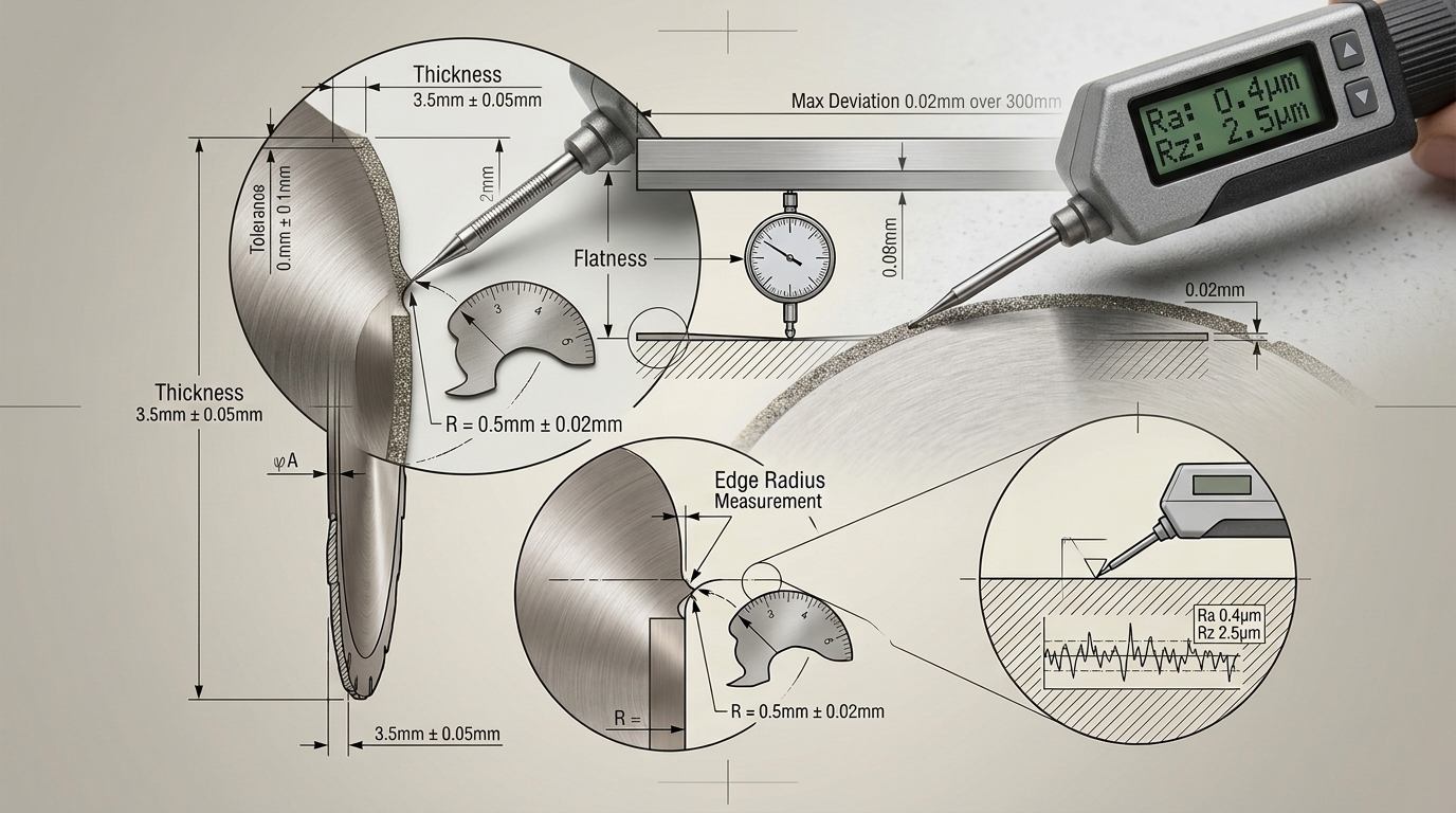 What Tolerance, Finish, and Flatness Should Blades Hold?